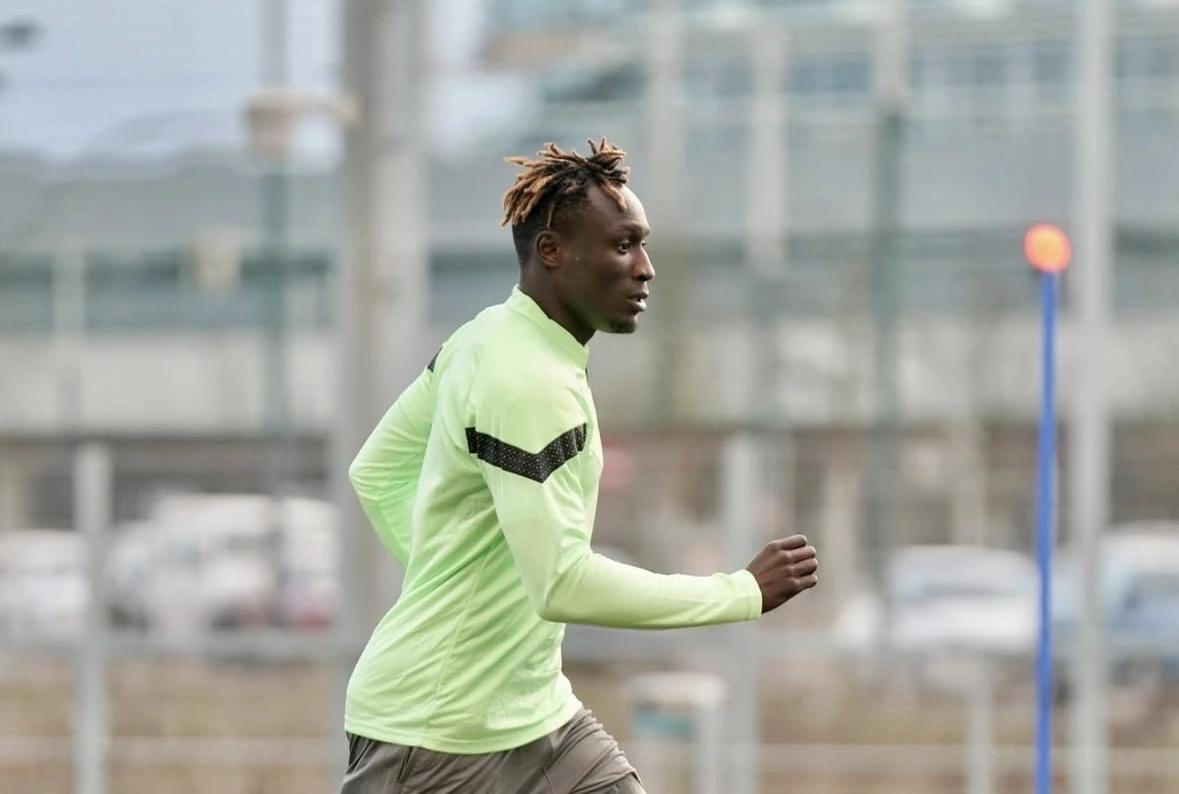 Agyei ilk kez antrenmanda