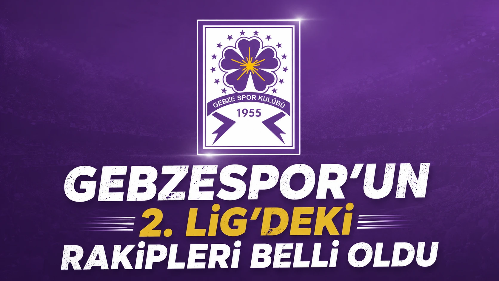 Gebzespor’un 2. Lig’deki rakipleri belli oldu