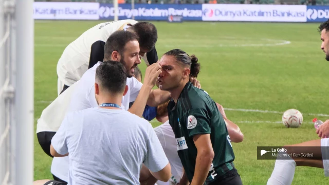 Emir Ortakaya 5 dikişle 90 dakika savaştı!