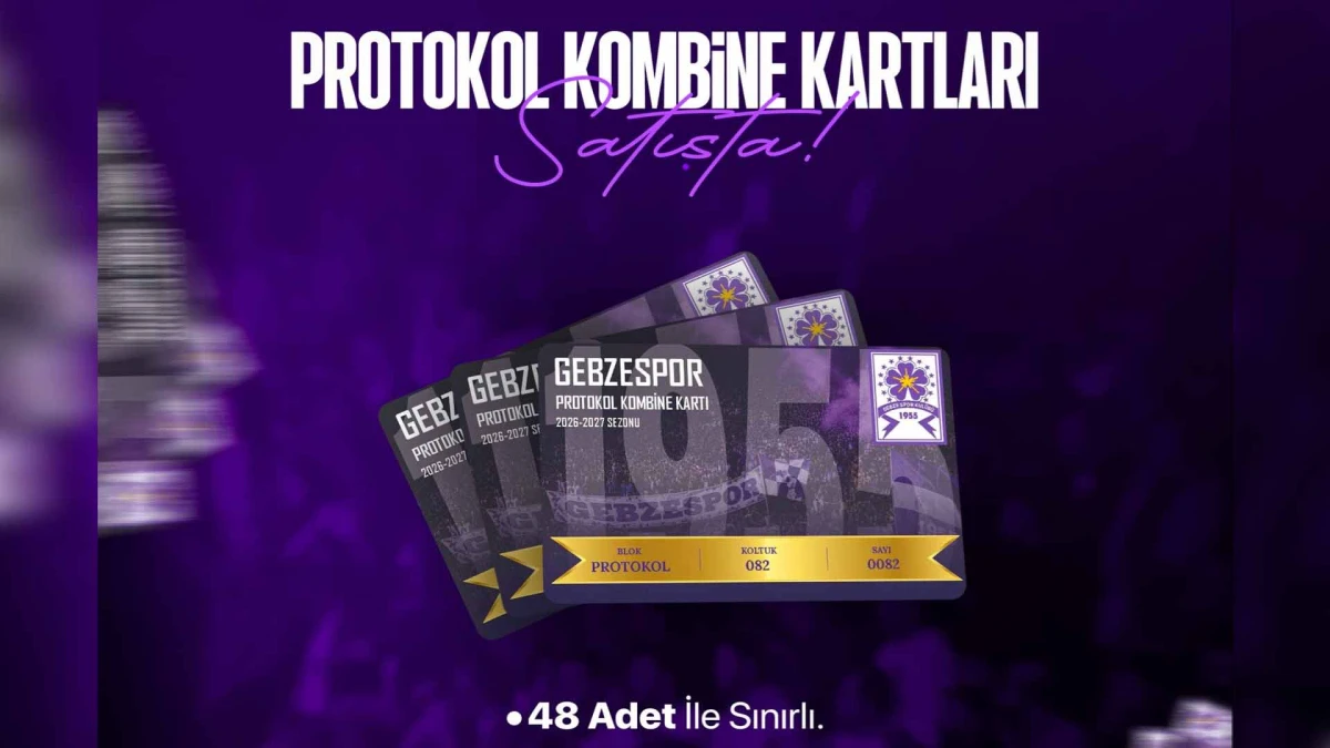 Gebzespor’da protokol kombineleri satışa çıktı