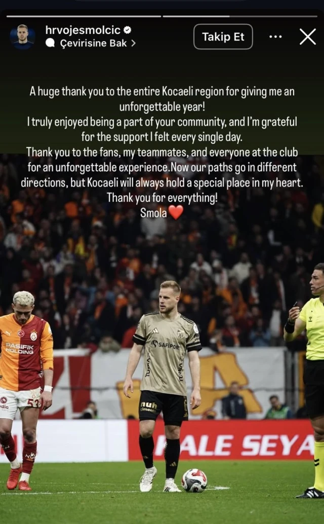 Hrvoje Smolcic’ten Kocaelispor’a veda!