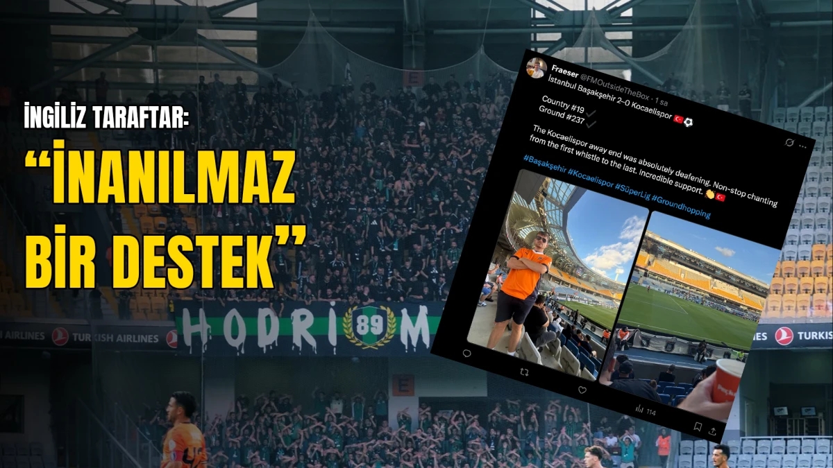 İngiliz taraftar Hodri Meydan’a hayran kaldı: “İnanılmaz bir destek”