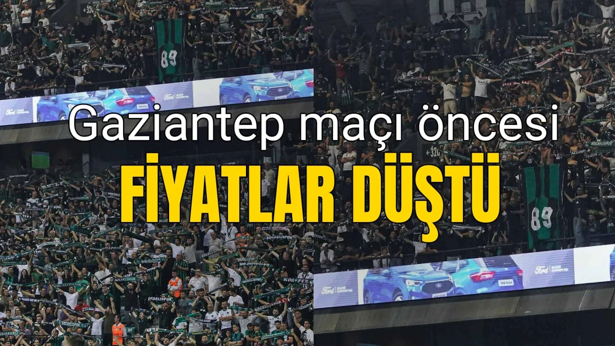 Kocaelispor, Gaziantep FK maçı öncesi bilet fiyatlarını düşürdü