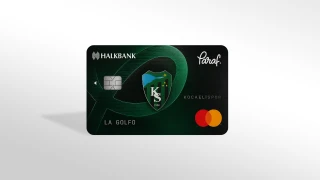 Kocaelispor ile Halkbank ortak çalışma: Kocaelispor logolu kredi kartı