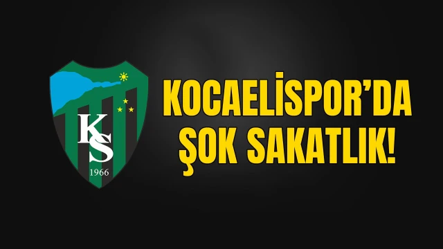 Kocaelispor’da çifte sakatlık şoku! İki futbolcudan kötü haber