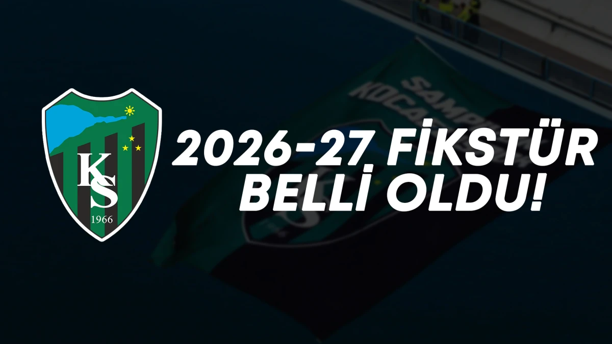 Kocaelispor’un 2026-27 Sezonu Fikstürü Belli Oldu